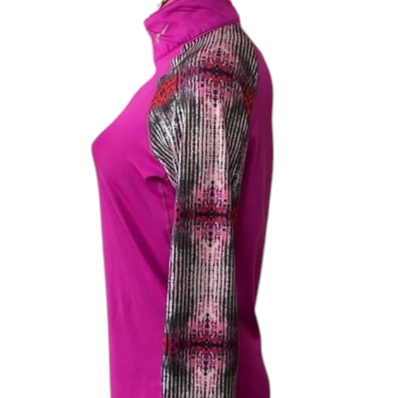 Nike Pro Combat Dri-Fit Fitted Pullover 1/4 Zip Running Jacket Sweatshirt medium - Picture 3 of 3